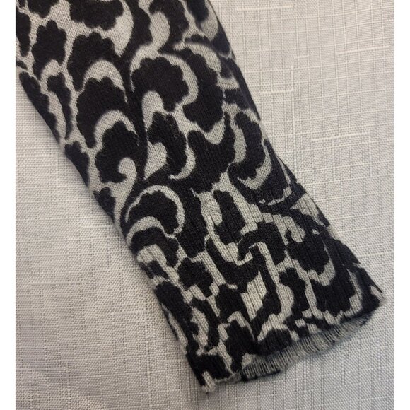 Ann Taylor Loft Womens Knit Sweater Black White Cotton XS Long Sleeves - Picture 5 of 7
